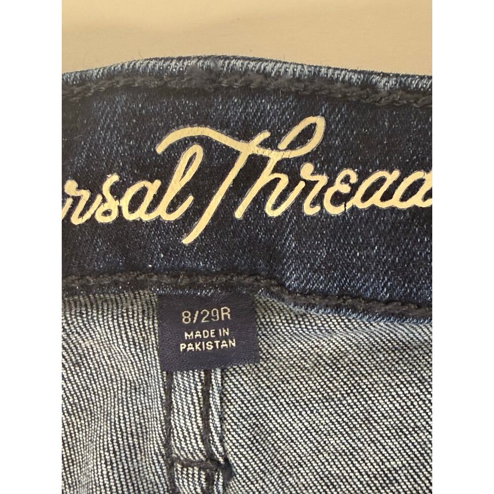 Universal Thread High Rise Bermuda Jean Shorts Women’s Size 8/29R Dark Wash - Picture 7 of 10